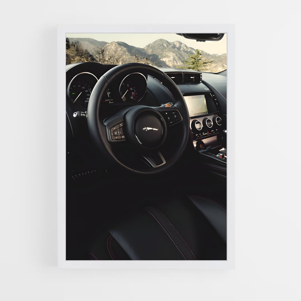 Poster Jaguar F-Type Interior (vue 3)